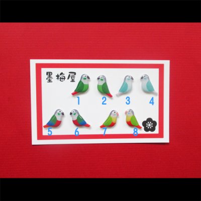 画像2: 【片耳1個売り】ウロコインコピアス【受注生産】