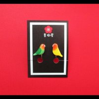 コザクラインコイヤリング１A×B【SALE770円→550円】