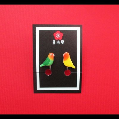 画像1: コザクラインコイヤリング１A×B【SALE770円→550円】