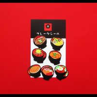 【フレークシール】丼【7柄各2枚の14枚入り】