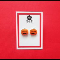 ハロウィンかぼちゃピアス（リニューアル）