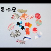 【フレークシール】深海魚・深海生物【15柄×各2枚の30枚入り】