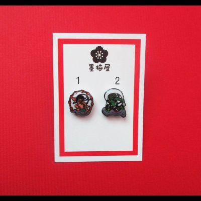 画像2: 【選べるピアス】風神雷神【片耳1個売り】