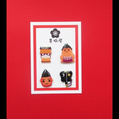 画像1: 【選べるイヤリング】相撲【片耳1個売り】
