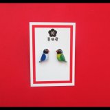 画像: ボタンインココバルト×キエリボタンインコピアス【SALE770円→550円】